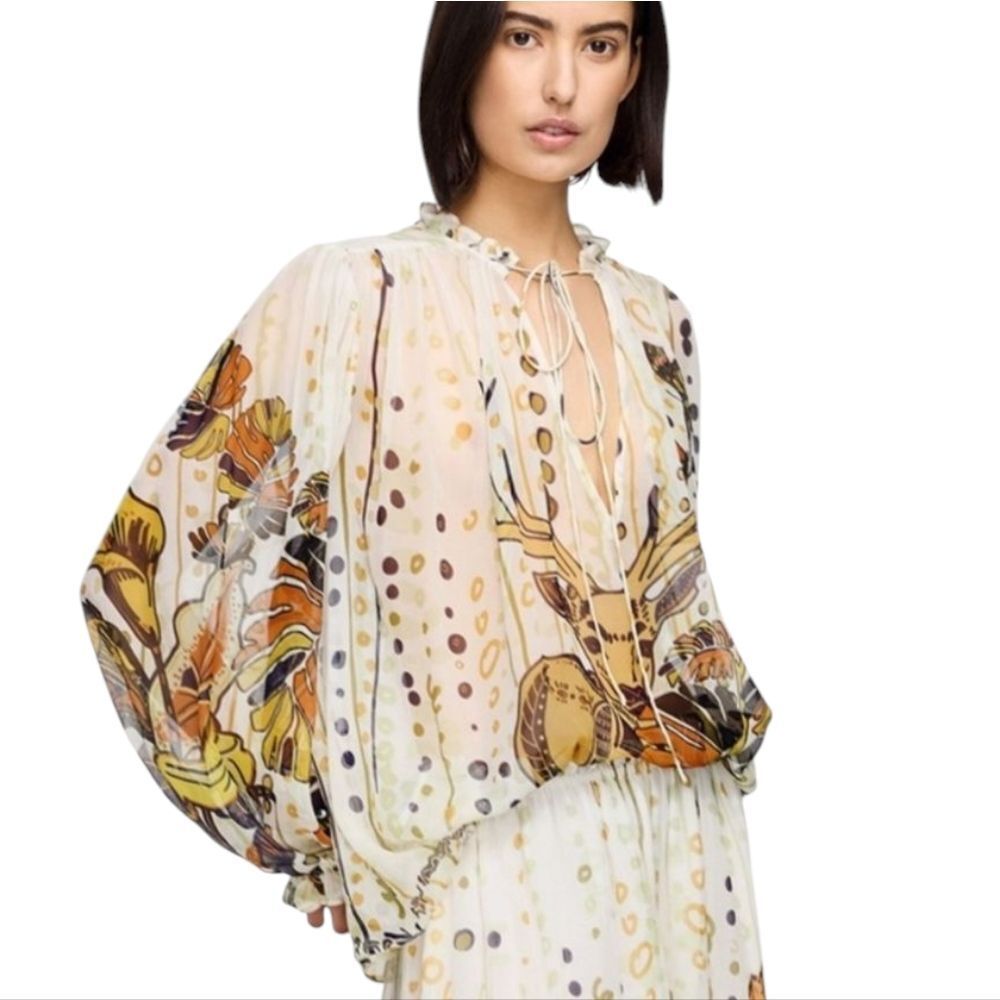 Lio Lin Sidney Floral Print Sheer Set